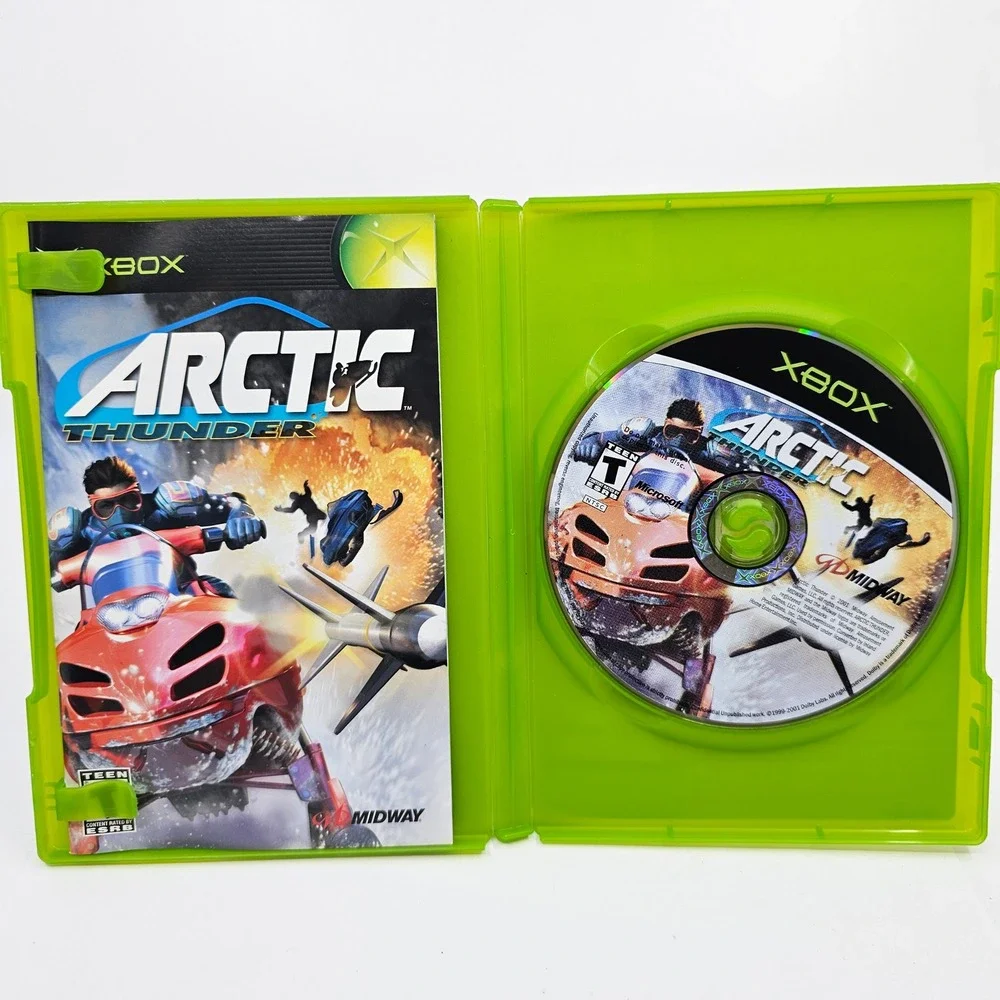 Arctic Thunder Microsoft Xbox 2001 Midway Snowmobile Racing Game CIB
